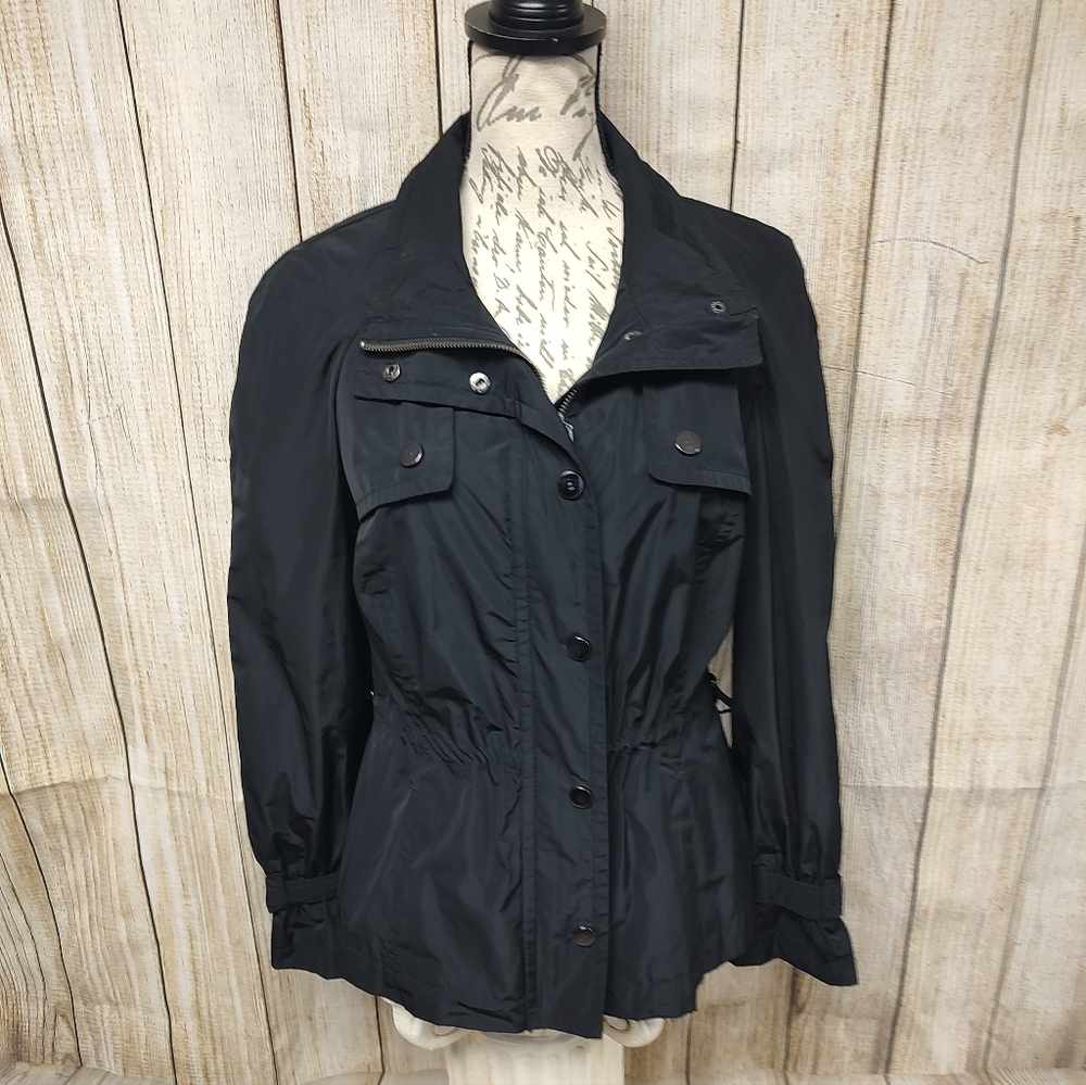 Willi Smith Black Utility Jacket Medium All Seasons Rain Slick